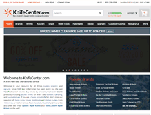 Tablet Screenshot of knifecenter.com